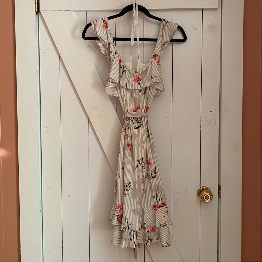 Floral Sundress Flowy Mini Dress Cottagecore Dress Spring Summer Sun Dress